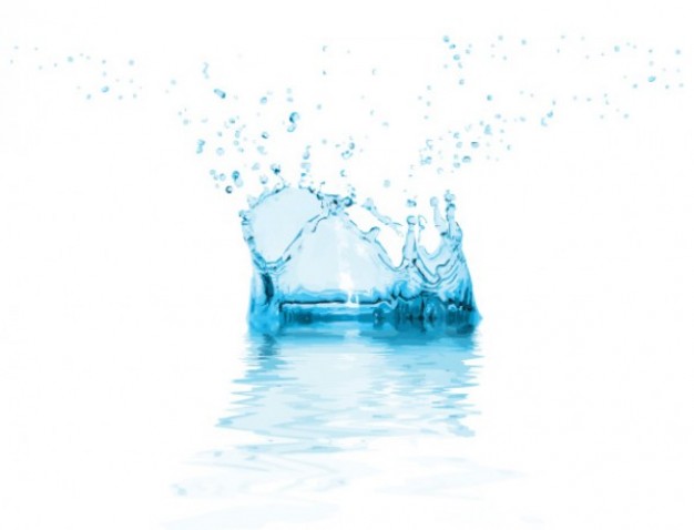 Water crystal Business blue water splash creative about Environment Water Resources